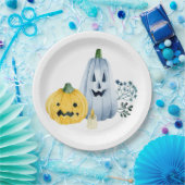 Waterverf pompoenen papieren bordje (Feest)