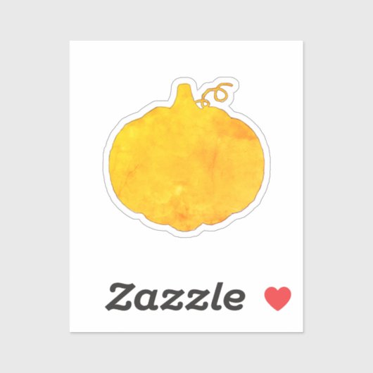 Waterverf pompoenen sticker (Vel)