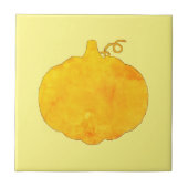 Waterverf pompoenen tegeltje (Voorkant)