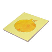 Waterverf pompoenen tegeltje (Zijkant)