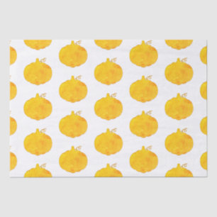 Waterverf pompoenen tissuepapier