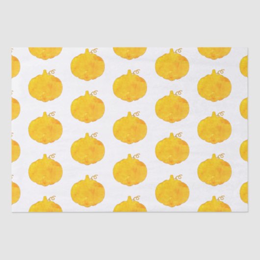 Waterverf pompoenen tissuepapier (Voorkant)