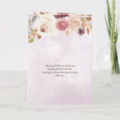 Waterverf pompoenen vallen bruiloft programma (Achterkant)