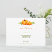 Waterverf pompoenen Vriendschapsgevende Thanksgivi Kaart (Staand voorkant)