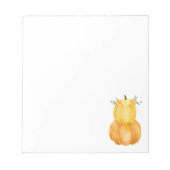 Waterverf Pompoengeel Roos Notitieblok (Voorkant)