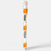 Waterverf Pompoenpatroon met naam Case-Mate iPhone Case (Achterkant / Rechts)