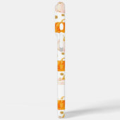 Waterverf Pompoenpatroon met naam Case-Mate iPhone Case (Achterkant / Links)