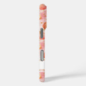 Waterverf Pompoenpatroon met naam Case-Mate iPhone Case (Achterkant / Rechts)
