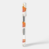 Waterverf Pompoenpatroon met naam Case-Mate iPhone Case (Achterkant / Rechts)
