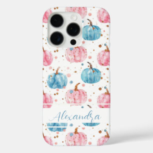 Waterverf Pompoenpatroon met naam iPhone 16 Pro Hoesje