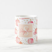 Waterverf Pompoenpatroon met naam Koffiemok (Center)