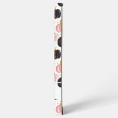 Waterverf Pompoenpatroon met naam Samsung Galaxy Hoesje (Linkerkant)