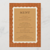Waterverf Pompoentaart Thanksgiving-diner Menu (Voorkant)