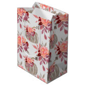  Waterverf Pompoenvlees Baby shower ompakken Pak Medium Cadeauzakje (Achterkant Gekanteld)