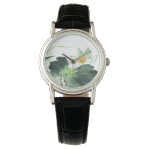 Waterverf Pond Lotus Peace Horloge