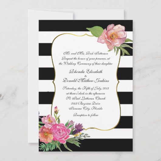 Waterverf ponden en uitnodiging tot het indienen v (Voorkant)