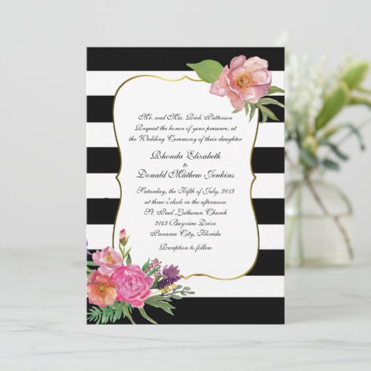 Waterverf ponden en uitnodiging tot het indienen v (Staand voorkant)