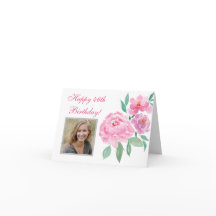 Waterverf ponden Happy 46th Birthday Voeg foto toe