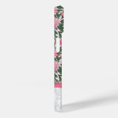 Waterverf Ponies Floral Pattern Roze Monogram Case-Mate iPhone Case (Achterkant / Rechts)