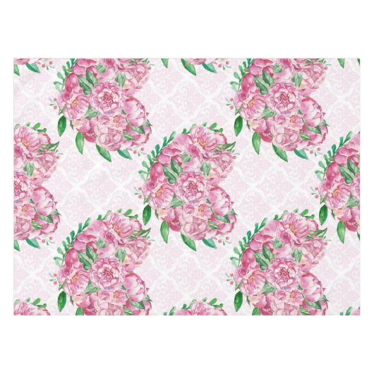 waterverf pony hart tafelkleed (Voorkant (Horizontaal))