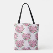 waterverf pony hart tote bag (Achterkant)