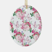 waterverf pony, waterverf vlinder keramisch ornament (Rechts)