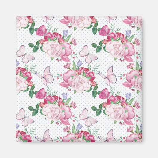 waterverf pony, waterverf vlinder magneet (Voorkant)