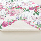 waterverf pony, waterverf vlinder sherpa deken (3/4)