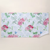 waterverf pony, waterverf vlinder strandlaken (Voorkant)