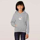 Waterverf Poodle Kinder Pullover Hoodie (Voorkant volledig)