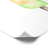 Waterverf Pool Party Verjaardag Welkom Poster (Hoek)