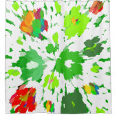 Waterverf Pop Art Douchegordijn (Voorkant)