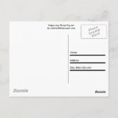 Waterverf Pop Art Floral Briefkaart (Achterkant)