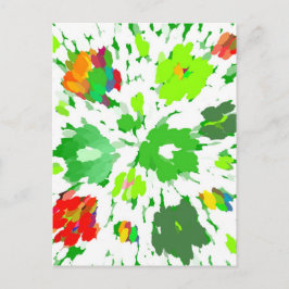 Waterverf Pop Art Floral Briefkaart