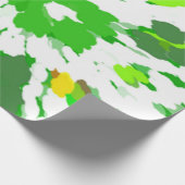 Waterverf Pop Art Floral Cadeaupapier (Hoek)