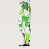 Waterverf Pop Art Floral Leggings (Links)