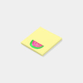 Waterverf pop van juffrouw watermeloen post-it® notes (Schuin)