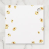 Waterverf Popcorn Kids Verjaardagsfeestje Bedankjes Labels (Achterkant)