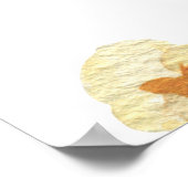 Waterverf Popcorn Kids Verjaardagsfeestje Poster (Hoek)