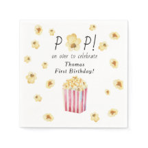 Waterverf Popcorn Kinderverjaardagsfeestje