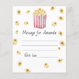 Waterverf popcorn verjaardagstijd capsule bericht