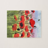 Waterverf "Poppies at Sunset" Puzzle Legpuzzel (Horizontaal)