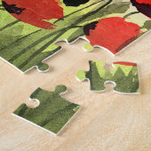 Waterverf "Poppies at Sunset" Puzzle Legpuzzel (Zijkant)