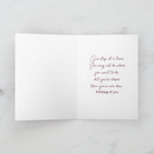 Waterverf Poppies Denken aan jou Kaart (Binnen)