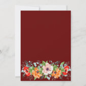 Waterverf Poppies Weddenschap Kaart (Achterkant)