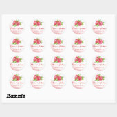 Waterverf Poppy bruiloft stickers (Vel)