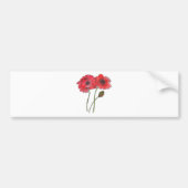 Waterverf Poppy Bumpersticker (Voorkant)