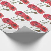 Waterverf Poppy Cadeaupapier (Hoek)
