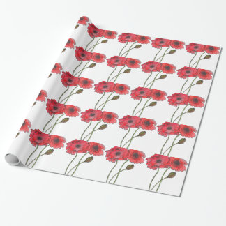 Waterverf Poppy Cadeaupapier