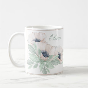 Waterverf Poppy Elegant Name Girly Koffiemok